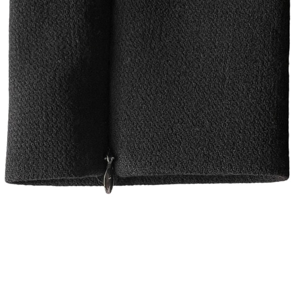 J. Crew Wool Crepe Dress Ribbon Trim Dress | 6 PETITE - Picture 7 of 10